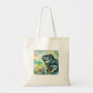 Marine Iguana 221024AREF103 - Watercolor Tote Bag