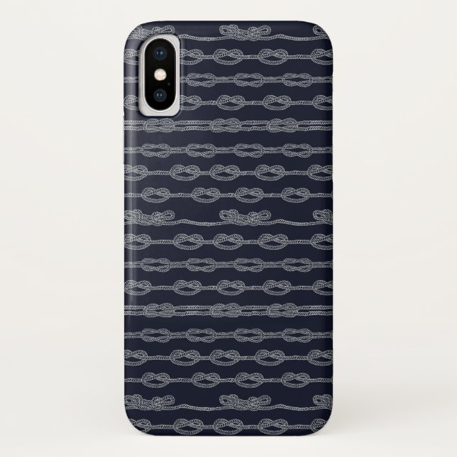 Marine Knots Pattern Case-Mate iPhone Case (Back)