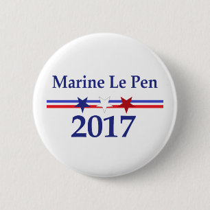 Marine Le Pen 2017 political pin