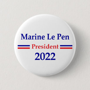 Marine Le Pen 2022 President France 6 Cm Round Badge