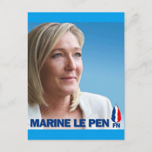 Marine Le Pen Postcard