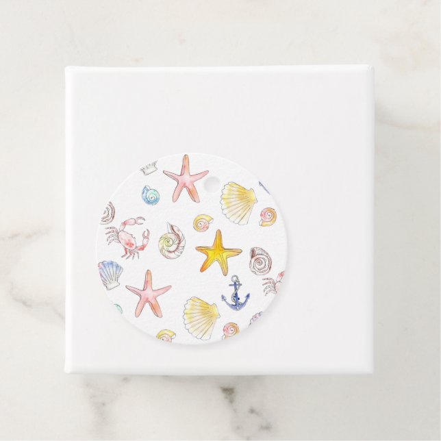 Marine Life & Anchors  Favour Tags (In Situ)