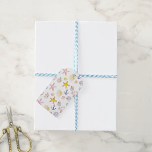 Marine Life & Anchors Gift Tags