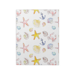 Marine Life & Anchors Notepad