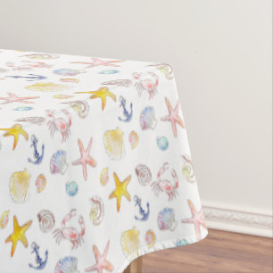 Marine Life & Anchors Tablecloth