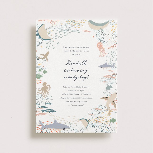 Marine Life Baby Shower Invitation (Creator Uploaded)