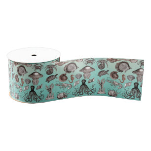 Marine Life Grosgrain Ribbon