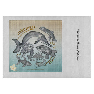 "Marine Life in Crisis" Cutting Board