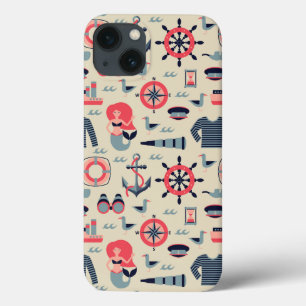 Marine Life Pattern iPhone 13 Case
