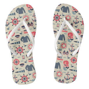 Marine Life Pattern Jandals