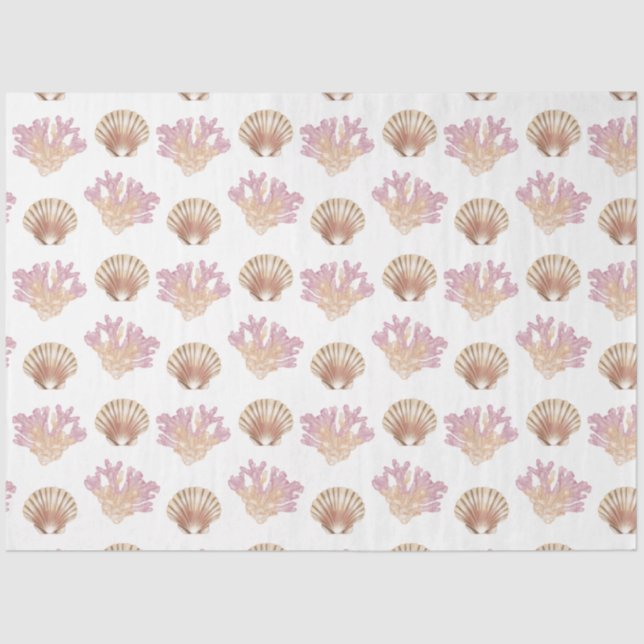 Marine Life Series Design 12 Tissue Paper (Front)