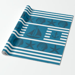 Marine life wrapping paper