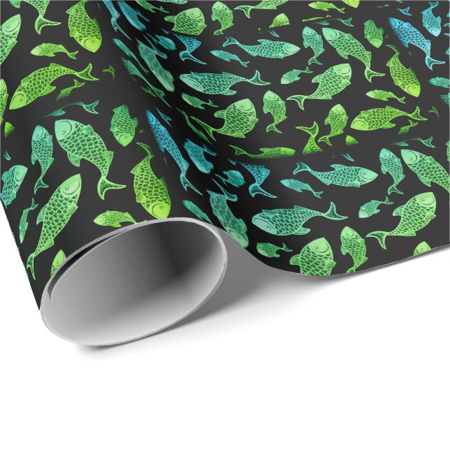 Marine Life Wrapping Paper (Roll Corner)