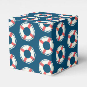 Marine Lifesaver Nautical Birthday Baby Shower Favour Box