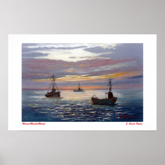 Marine/Mariña/Marine Poster (Front)