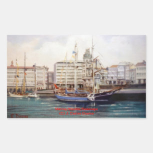 Marine/Mariña/Seascape Rectangular Sticker