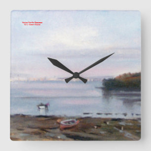 Marine/Mariña/Seascape Square Wall Clock
