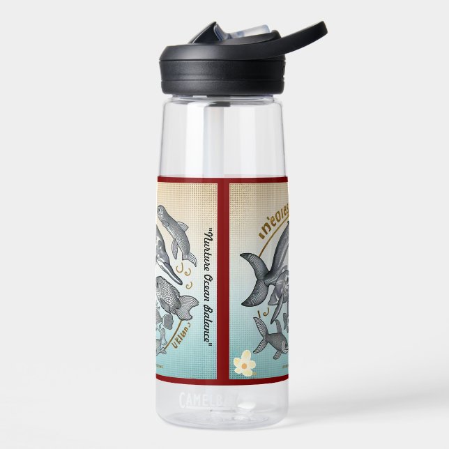 "Marine Marvels in Peril" Water Bottle (Left)