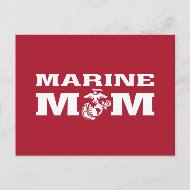 Marine Mom Holiday Postcard (Front)
