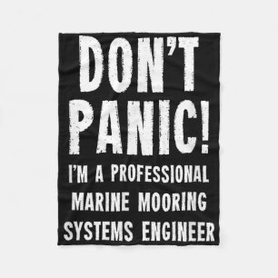 Marine Mooring Systems Engineer Fleece Blanket