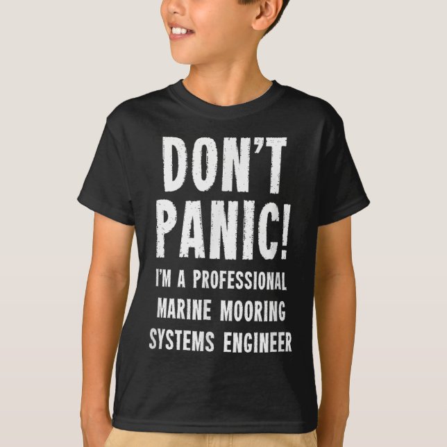 Marine Mooring Systems Engineer  T-Shirt (Front)