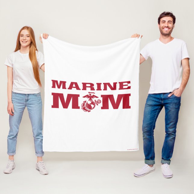 Marine Mum Fleece Blanket (In Situ)
