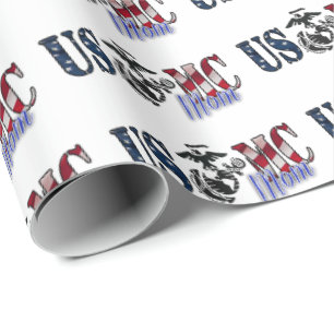 Marine Mum Gift Ideas - Marie Corps Wrapping Paper