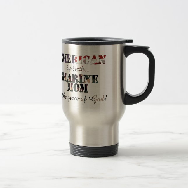 Marine Mum Grace of God Travel Mug (Right)