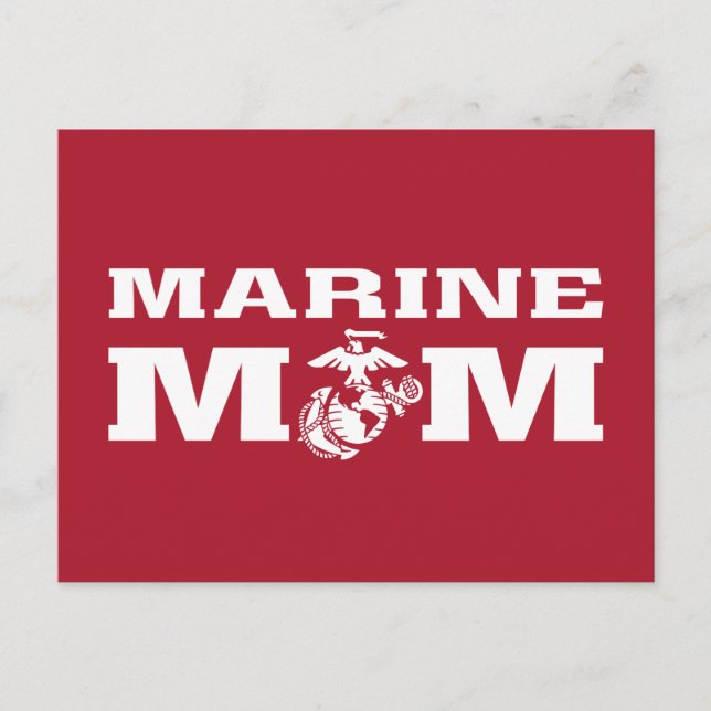 Marine Mum Holiday Postcard (Front)