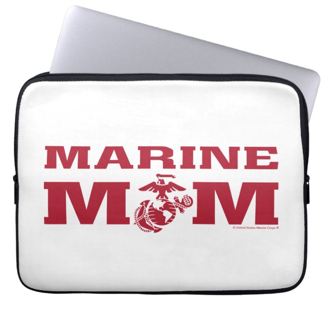 Marine Mum Laptop Sleeve (Front)
