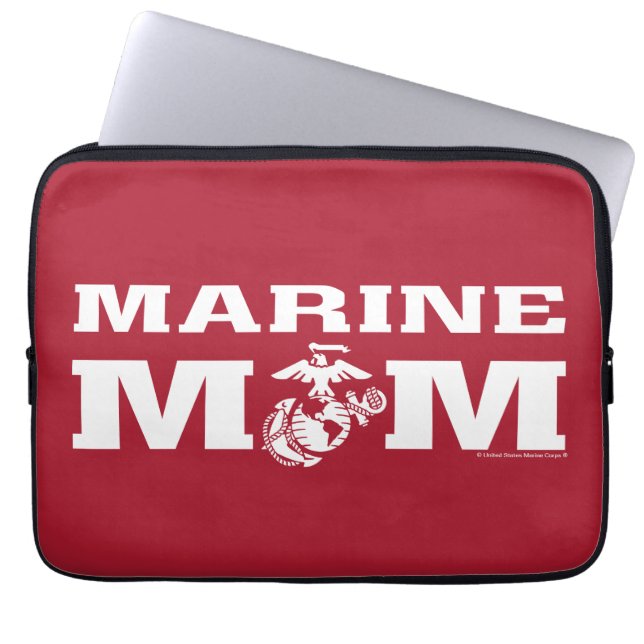 Marine Mum Laptop Sleeve (Front)