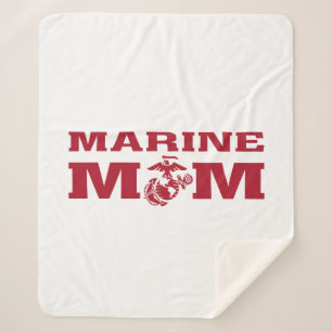 Marine Mum Sherpa Blanket