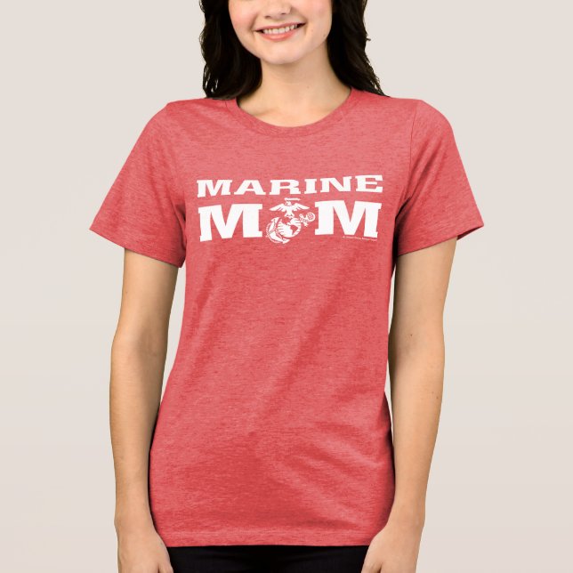 Marine Mum Tri-Blend Shirt (Front)