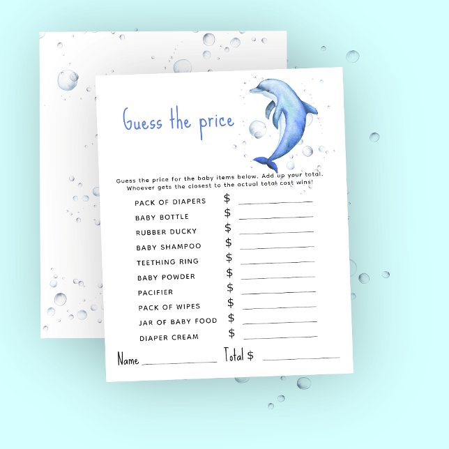 Marine nautical Party games | Price Guess Game (Creator Uploaded)