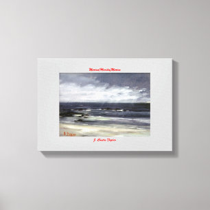 Marine navy//Marinates Canvas Print