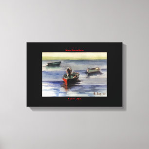 Marine navy//Marinates Canvas Print