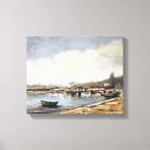 Marine navy//Marinates Canvas Print
