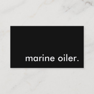marine oiler. business card