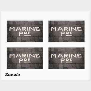 Marine Parade, Napier, New Zealand Rectangular Sticker