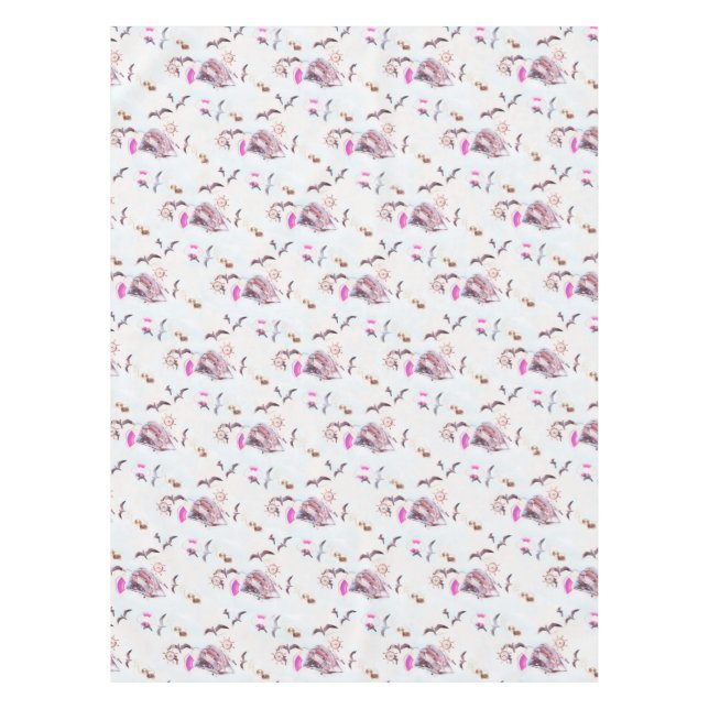 Marine pattern tablecloth (Front)