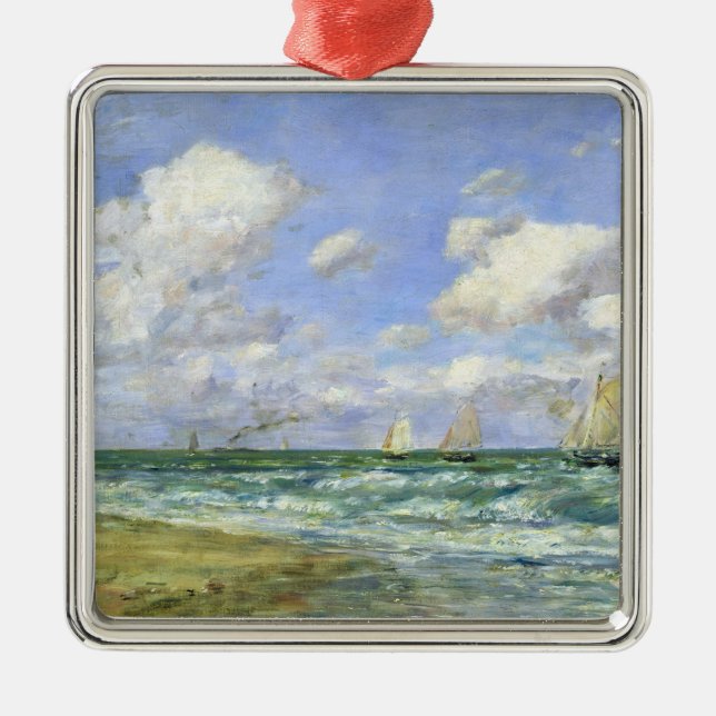 Marine scene, 1894 metal tree decoration (Front)