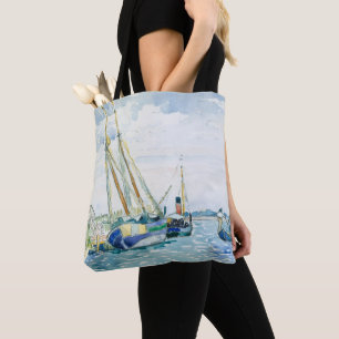 Marine Scene Boats near Venice Tote Bag
