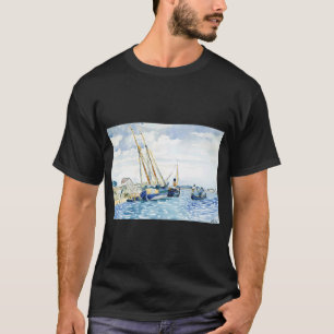 Marine Scene near Venice Boats near Venice paintin T-Shirt
