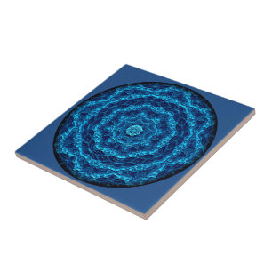 Marine Screen Vignette Mandala Tile