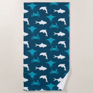 Marine Sea Creature Beach Towel