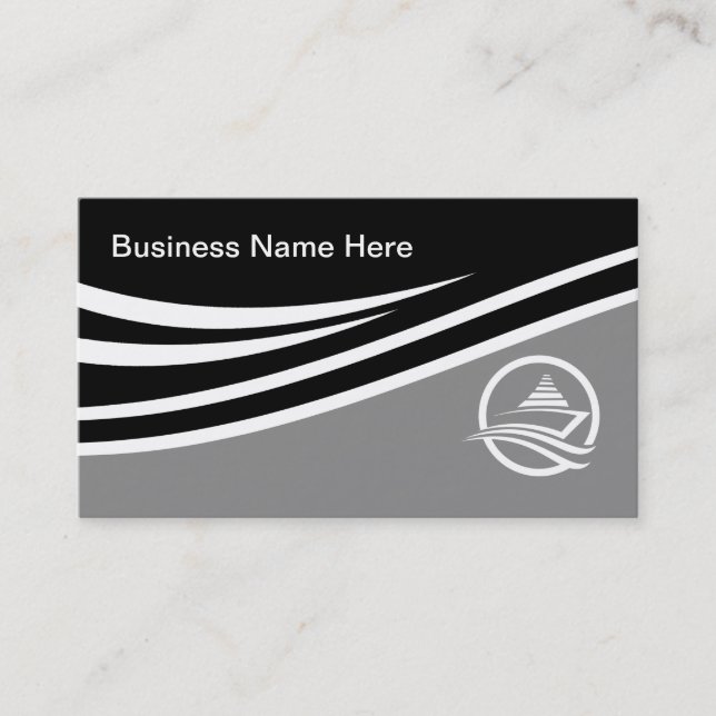 Marine Services Business Card Design (Front)