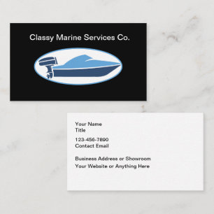 Marine Services Nautical Business Cards