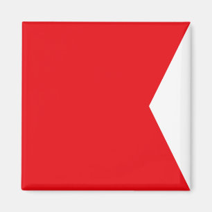 Marine Signal Flag: Letter "B" (Bravo) Magnet