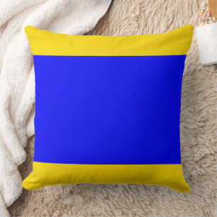 Marine Signal Flag: Letter "D" (Delta) Cushion