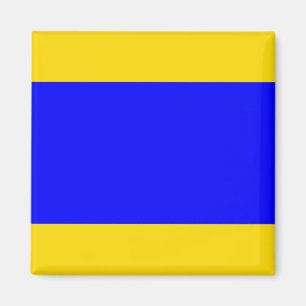 Marine Signal Flag: Letter "D" (Delta) Magnet